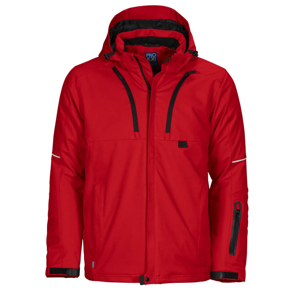 Projob 3407 Gevoerde Softshell Jas Rood