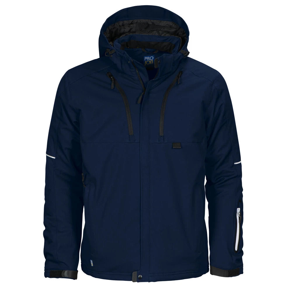 Projob 3407 Gevoerde Softshell Jas Marine