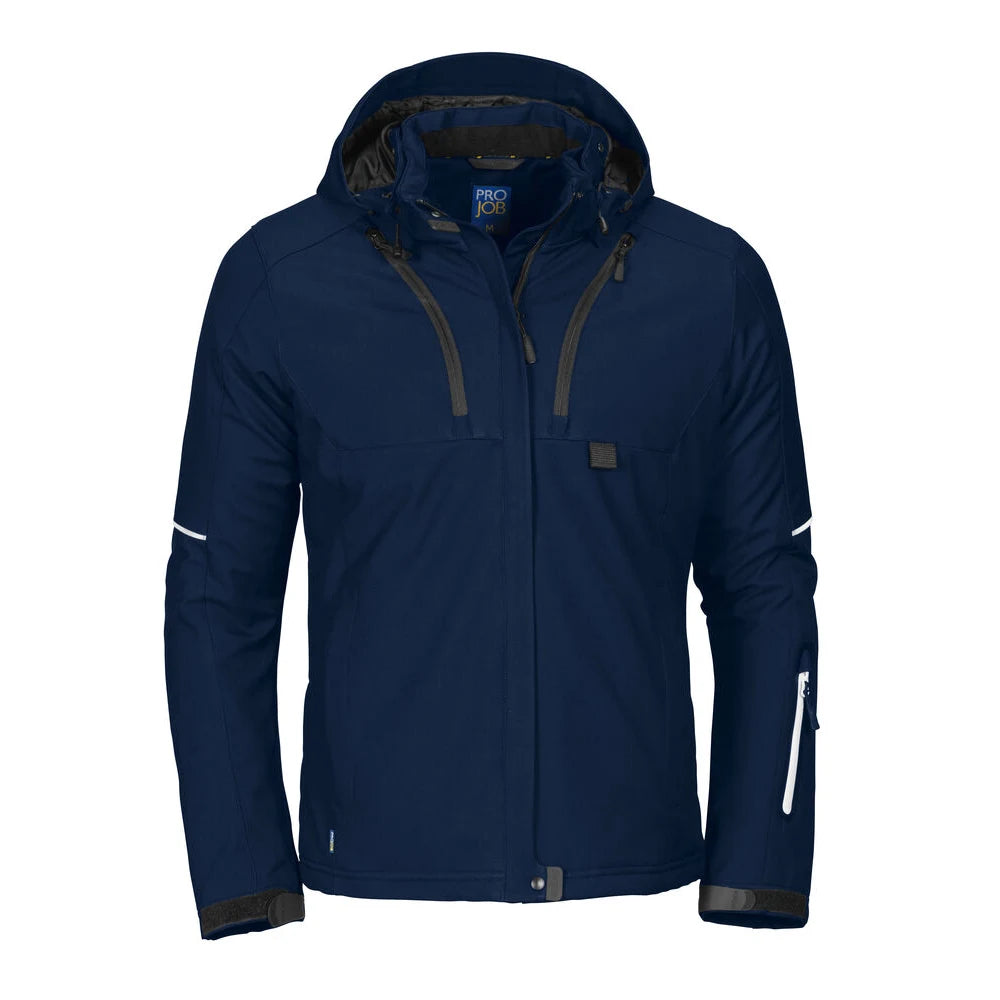 Projob 3413 Dames Gevoerde Softshell Jas Marine