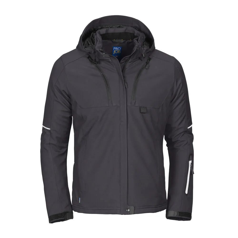 Projob 3413 Dames Gevoerde Softshell Jas Grijs