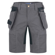 Projob 3521 Stretchshort Met Afneembare Spijkerzakken Grijs