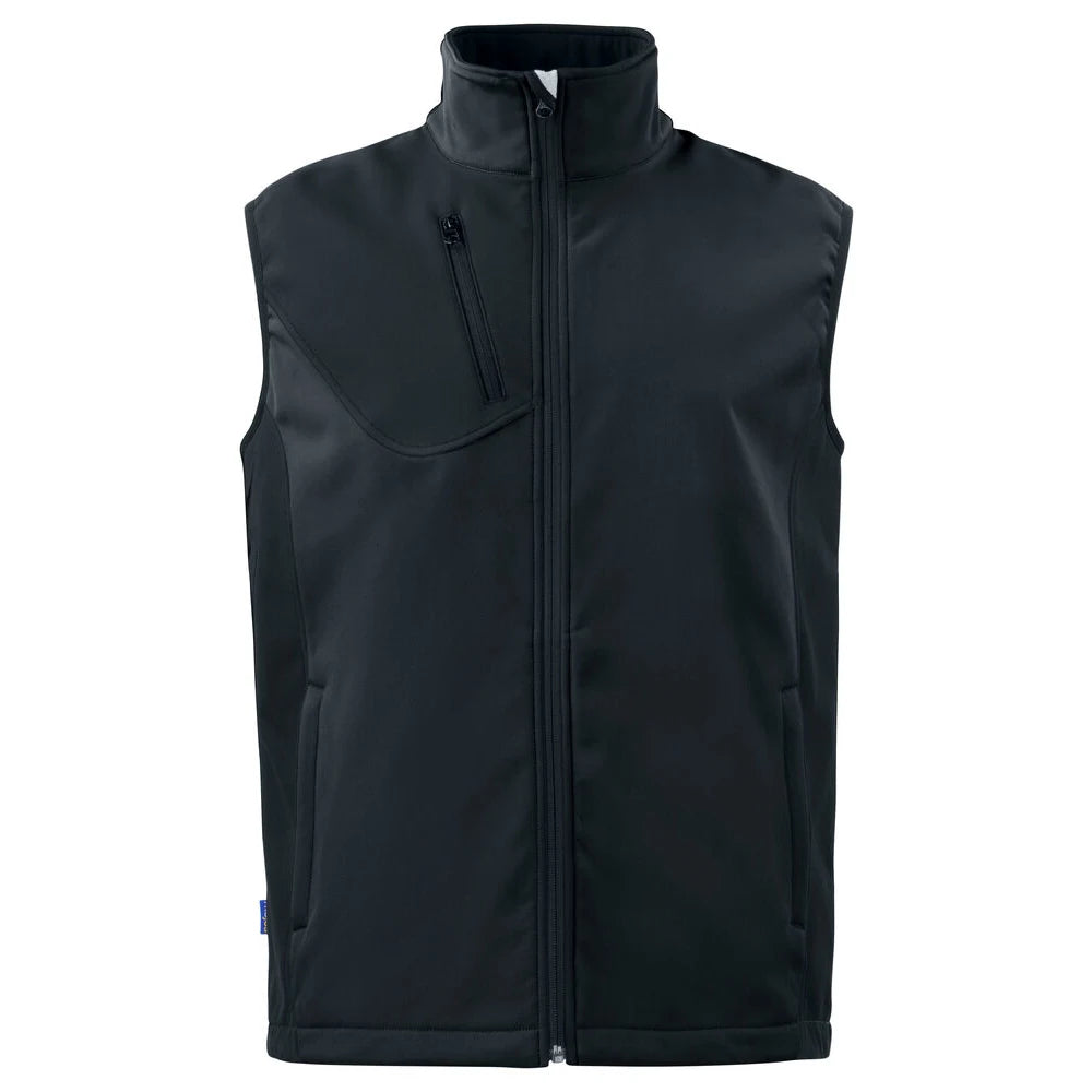 Projob 3702 Softshell Bodywarmer Zwart