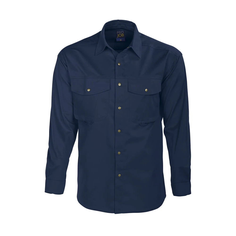 Projob 5203 Hemd Lange Mouwen Marine