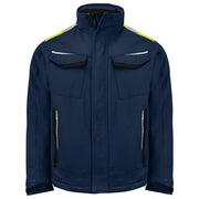 Projob 5438 Gevoerde Service Vest Katoen Navy Geel