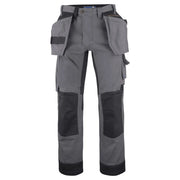 Projob 5524 Canvas Broek Met Kniezakken En Spijkerzakken Grijs