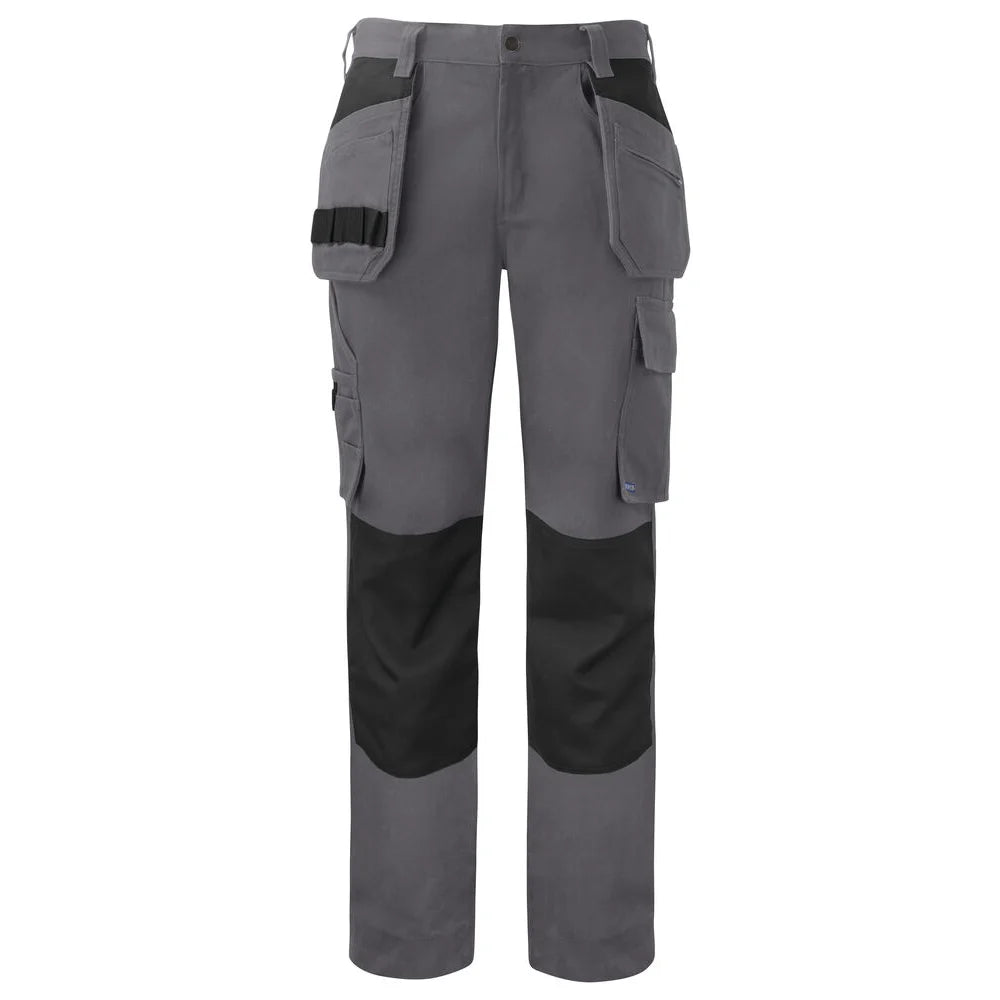Projob 5530 Broek Met Kniezakken En Spijkerzakken Katoen Grijs