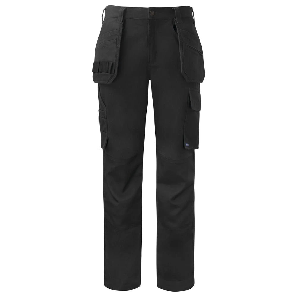 Projob 5530 Broek Met Kniezakken En Spijkerzakken Katoen Zwart