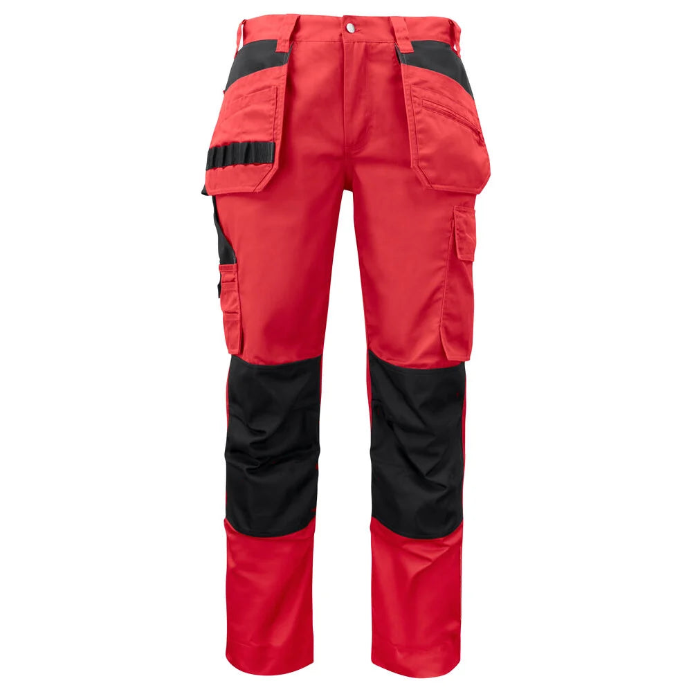 Projob 5531 Broek Met Kniezakken En Spijkerzakken Rood