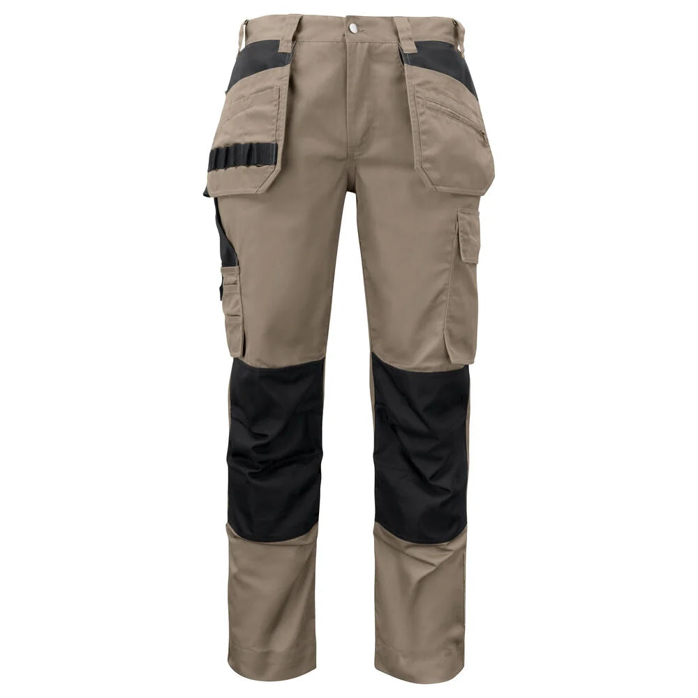 Projob 5531 Broek Met Kniezakken En Spijkerzakken Kaki