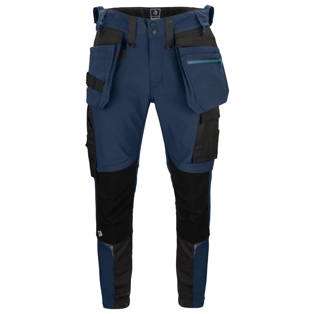 Projob 5550 Stretchbroek Met Kniezakken En Spijkerzakken Marine