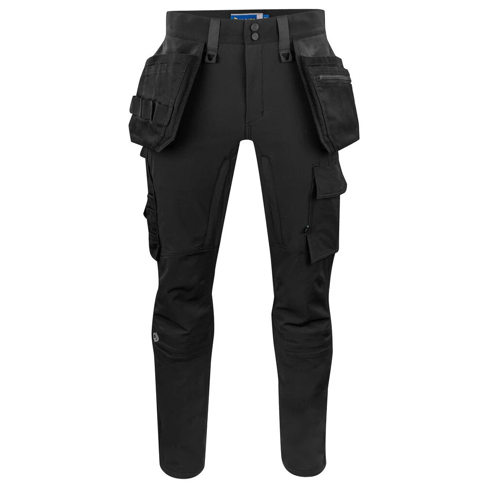 Projob 5559 Stretchbroek Met Kniezakken En Spijkerzakken, En 37,5™ Technologie Zwart