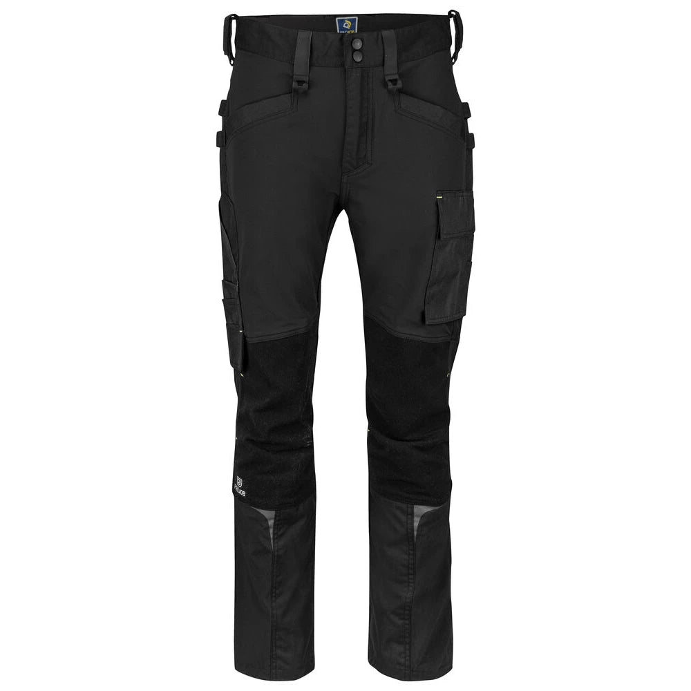 Projob 5566 Stretchbroek Met Kniezakken Zwart