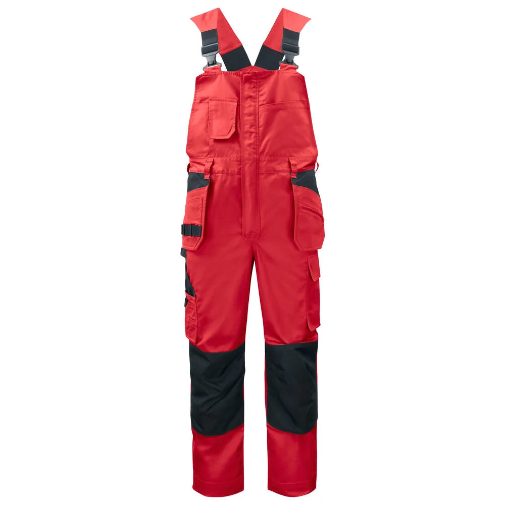 Projob 5630 Bretelbroek Met Kniezakken En Spijkerzakken Rood