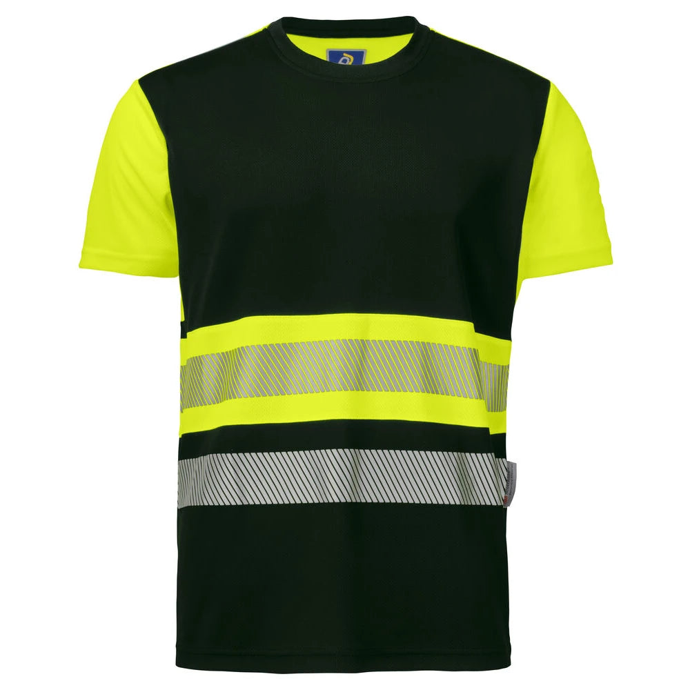 Projob 6020 Signalisatiet-Shirt En Iso 20471 Klasse 1 Geel Zwart