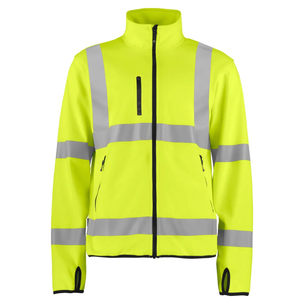 Projob 6105 Signalisatie Lichte Softshell En Iso 20471 Klasse 3 Geel Zwart