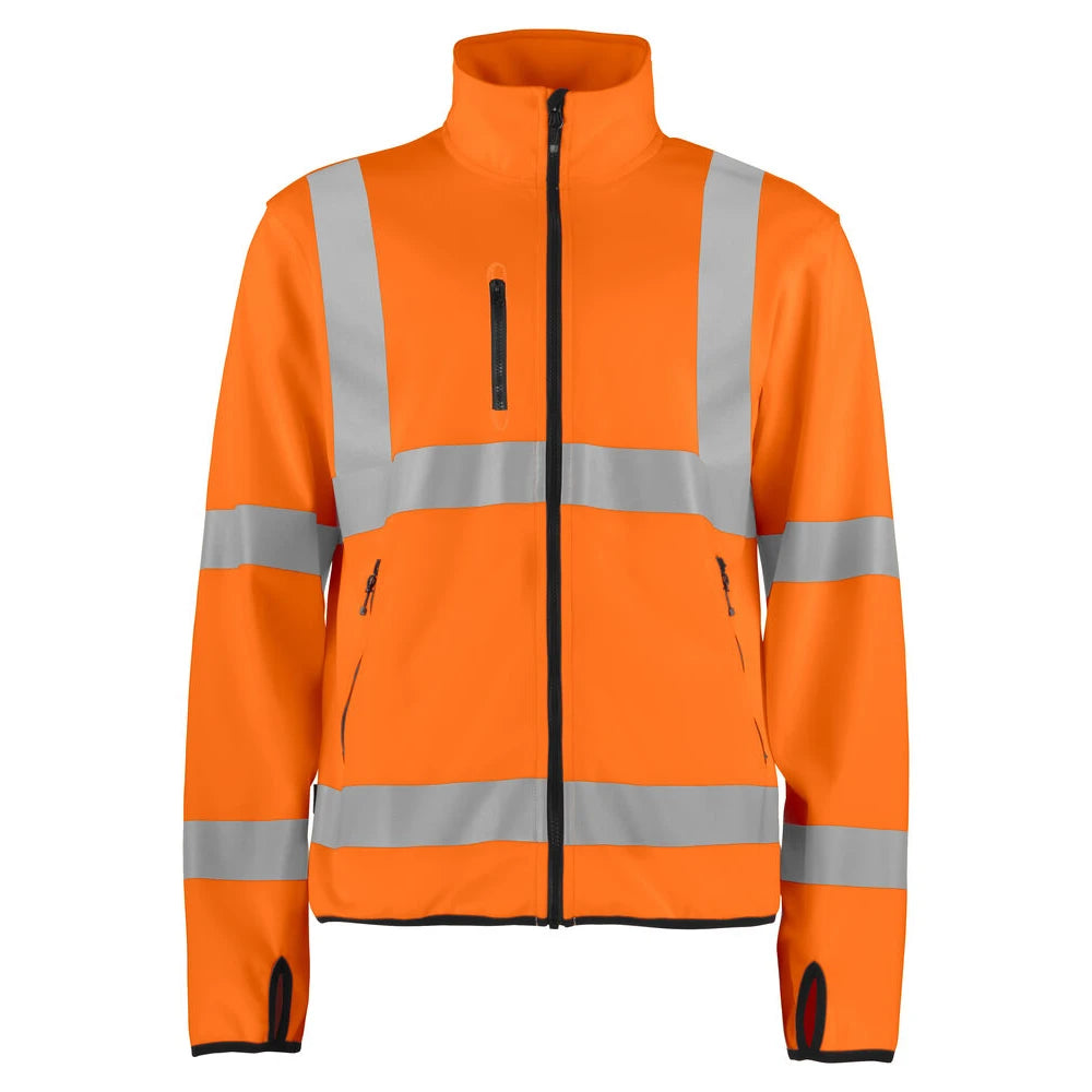 Projob 6105 Signalisatie Lichte Softshell En Iso 20471 Klasse 3 Oranje Zwart