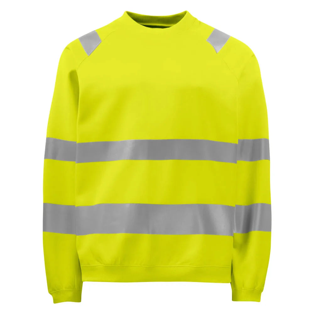 Projob 6106 Signalisatiesweater Ronde Hals En Iso 20471 Klasse 3 Geel