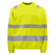 Projob 6106 Signalisatiesweater Ronde Hals En Iso 20471 Klasse 3 Geel