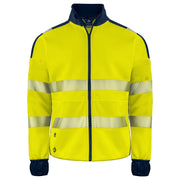 Projob 6109 Signalisatiesweater Met Lange Ritssluiting En Iso 20471 Klasse 3 Geel Marine