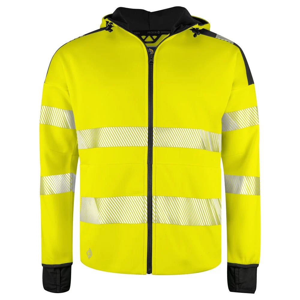 Projob 6110 Signalisatiehoodie En Iso 20471 Klasse 3 Geel Zwart