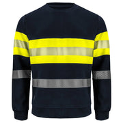 Projob 6129 Signalisatiesweater En Iso 20471 Klasse 1 Geel Marine