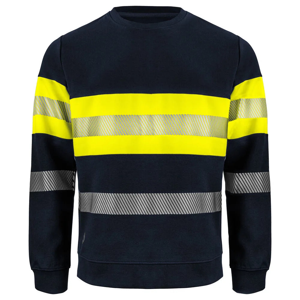 Projob 6129 Signalisatiesweater En Iso 20471 Klasse 1 Geel Marine