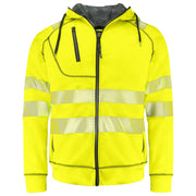 Projob 6130 Signalisatiehoodie Gevoerd En Iso 20471 Klasse 3/2 Geel Zwart