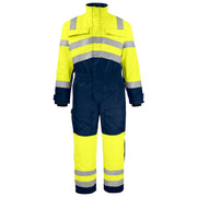 Projob 6202 Gevoerde Signalisatieoverall En Iso 20471 Klasse 3 Geel Marine