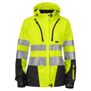 Projob 6423 Ongevoerde Signalisatie Softshell En Iso 20471 Klasse 3 Dames Geel Zwart