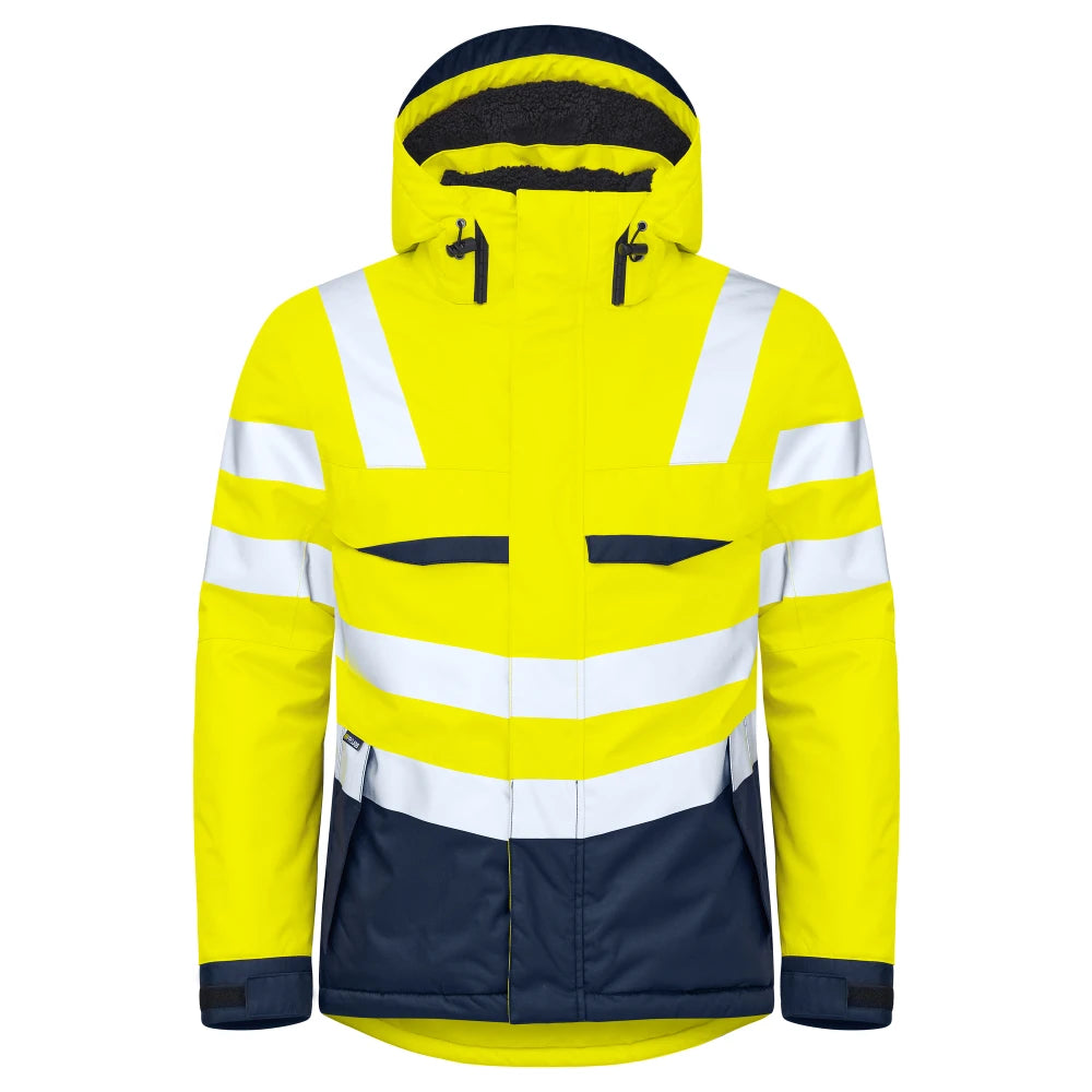 Projob 6425 Gevoerde Signalisatiejas En Iso 20471 Klasse 3 Geel Marine