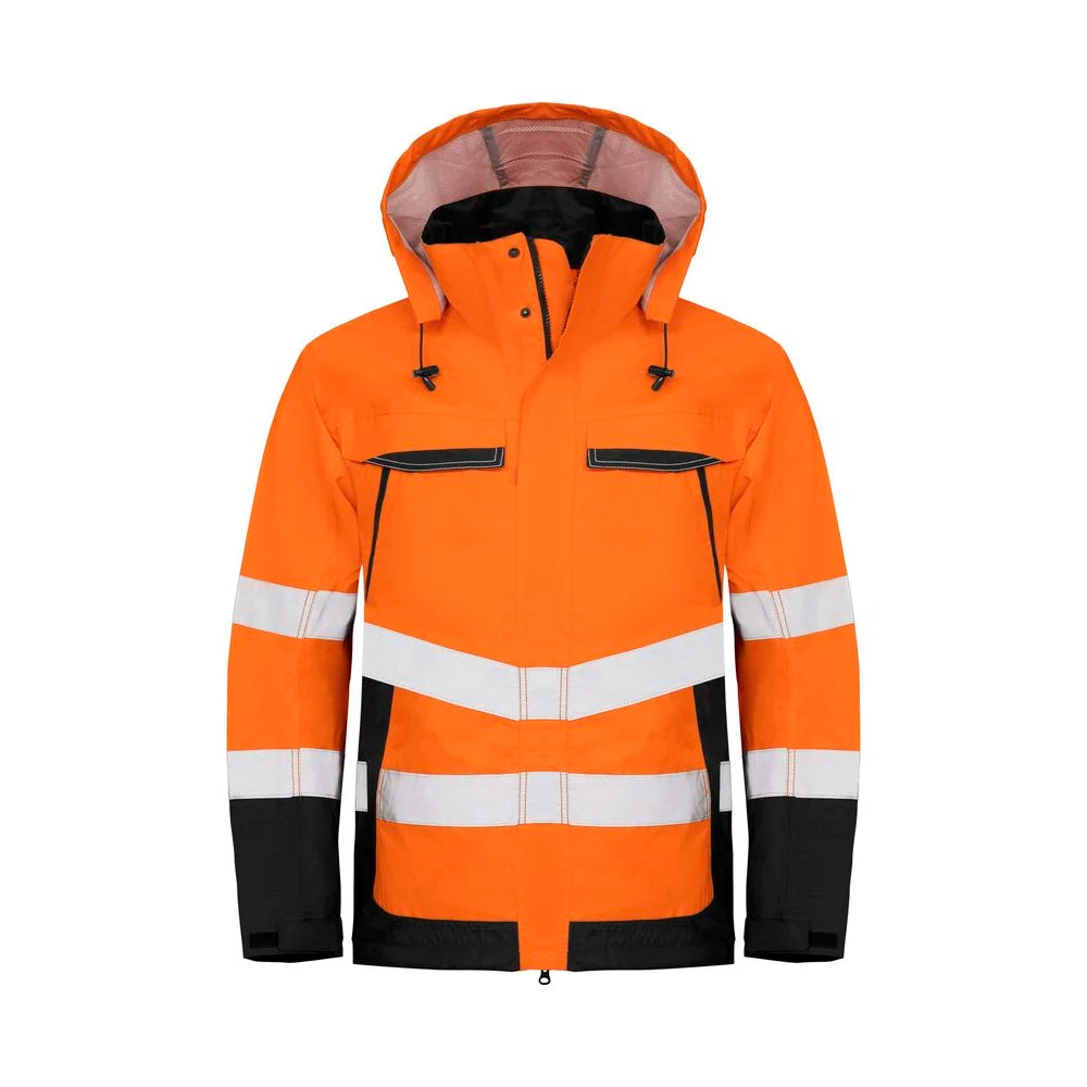Projob 6440 Signalisatieregenjas En Iso 20471 Klasse 3 Oranje Zwart