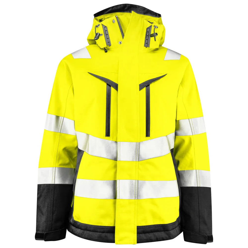 Projob 6449 Gevoerde Signalisatiejas Dames En Iso 20471 Klasse 2/3 Geel Zwart