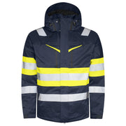 Projob 6454 Gevoerde Signalistiejas En Iso 20471 Klassse 1 Geel Marine
