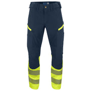 Projob 6528 Signalisatiestretchbroek En Iso 20471 Klasse 1 Geel Marine