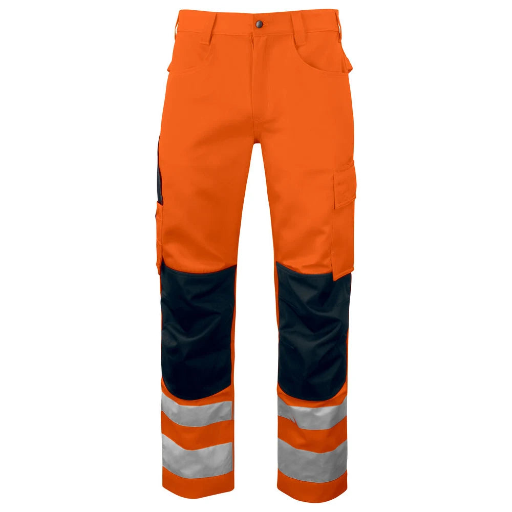 Projob 6532 Signalisatiebroek Met Kniezakken En Iso 20471 Klasse 2 Oranje Zwart
