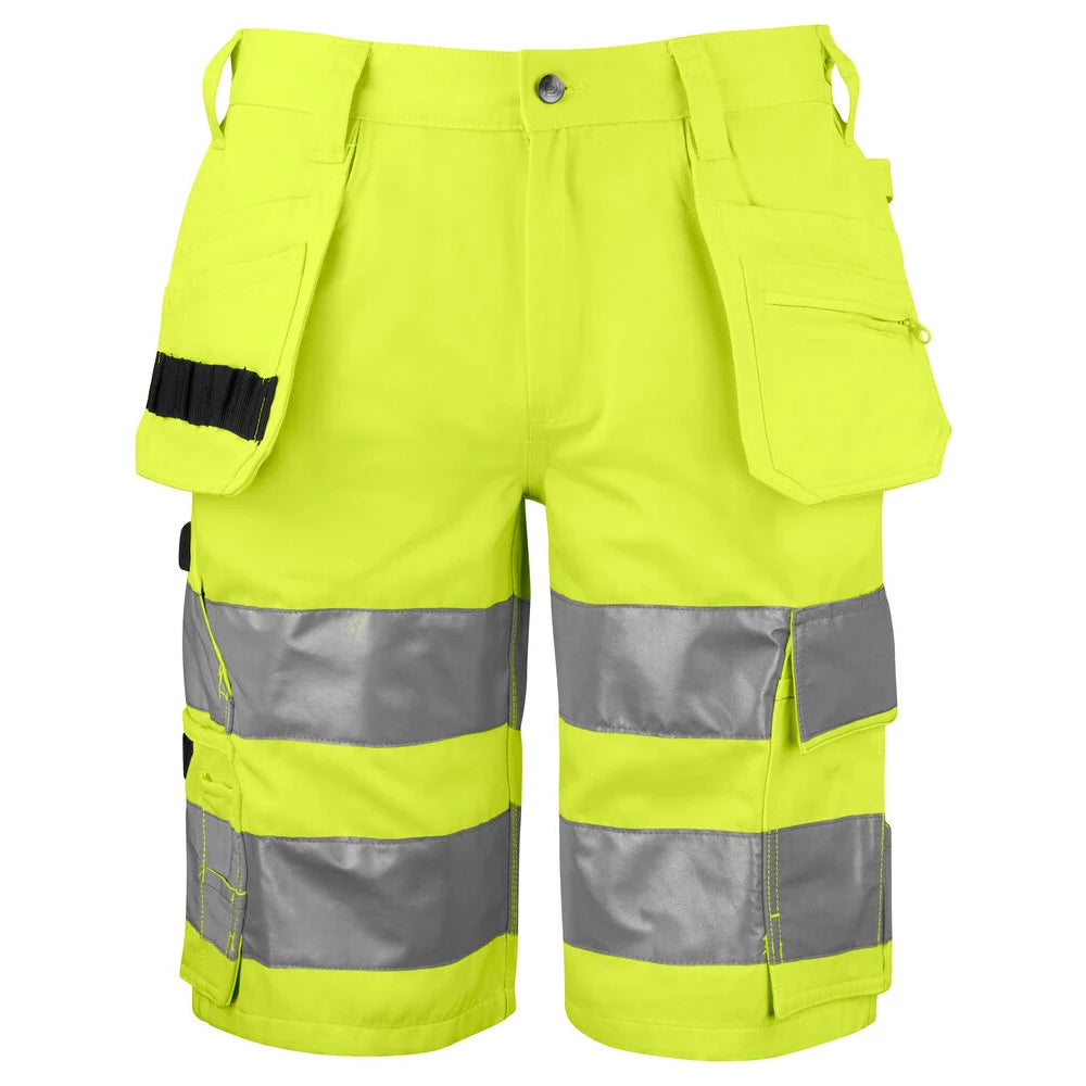 Projob 6535 Signalisatieshort Met Spijkerzakken En Iso 20471 Klasse 2 Geel Zwart