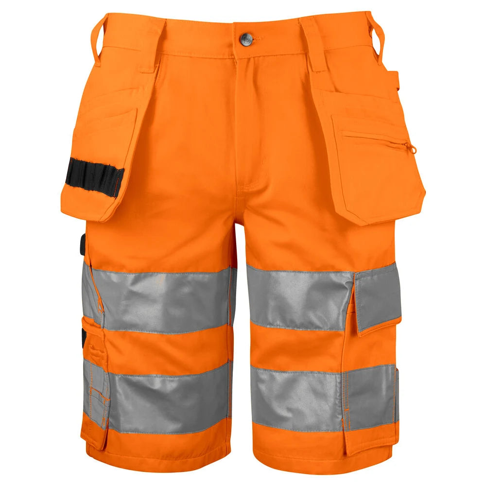 Projob 6535 Signalisatieshort Met Spijkerzakken En Iso 20471 Klasse 2 Oranje Zwart