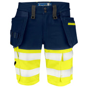 Projob 6580 Signalisatie Stretchshort En Iso 20471 Klasse 1 Geel Marine