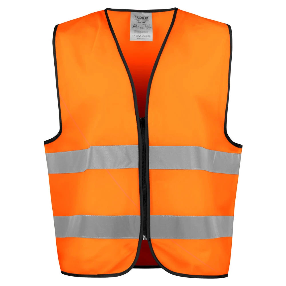 Projob 6709 Signalisatiehesje En Iso 20471 Klasse 2 Oranje Zwart