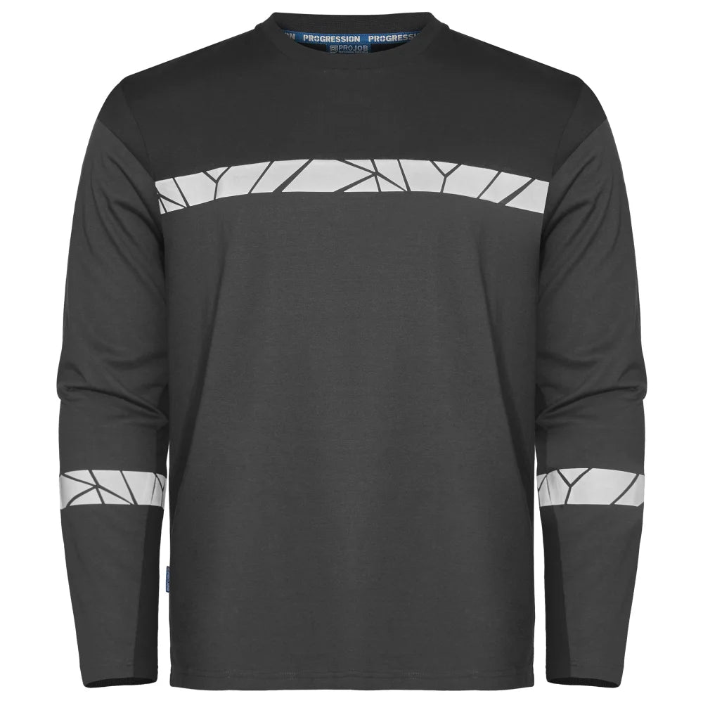 Projob 7002 T-Shirt Lange Mouwen Grijs Zwart