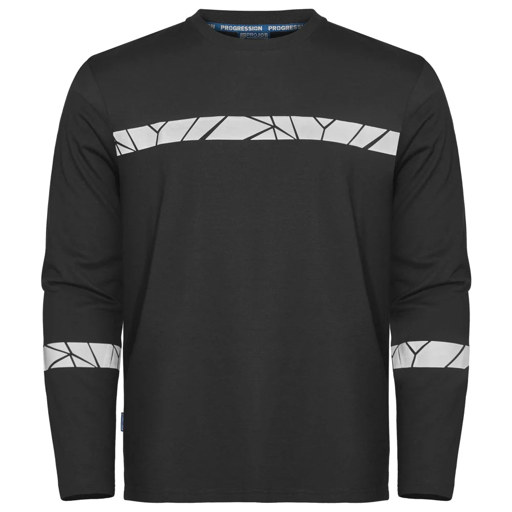 Projob 7002 T-Shirt Lange Mouwen Zwart Zwart