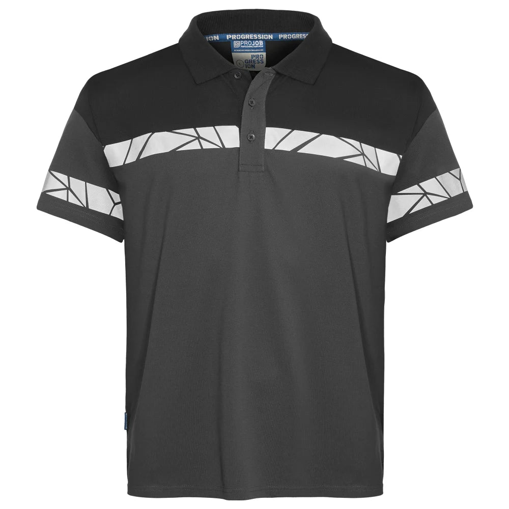 Projob 7003 Polo Grijs Zwart