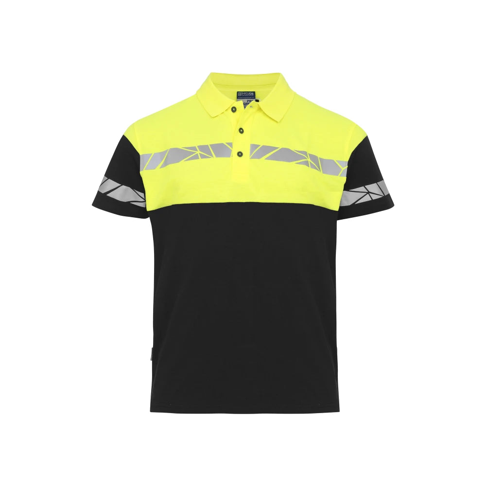 Projob 7003 Polo Zwart Geel