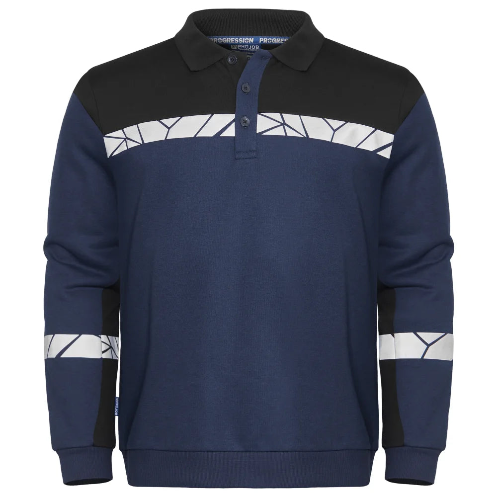 Projob 7100 Polosweater Marine Zwart