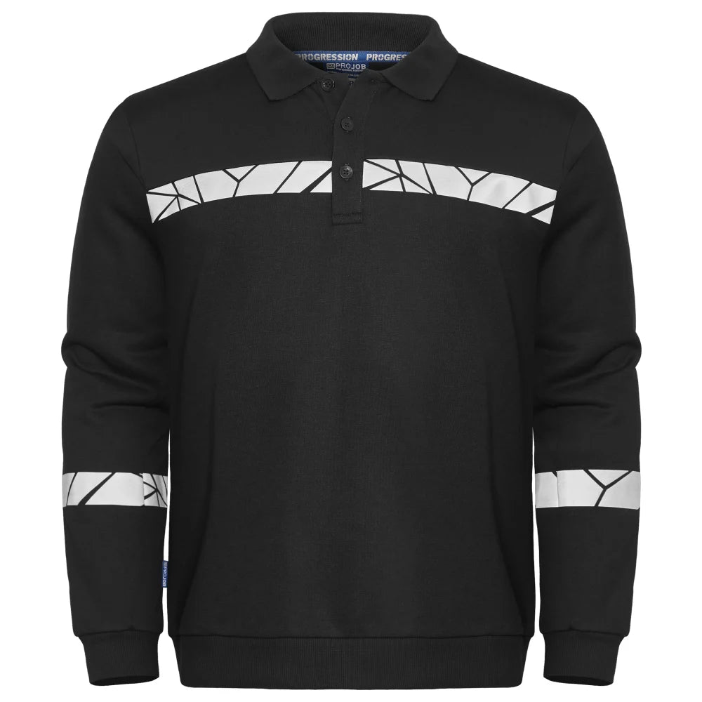 Projob 7100 Polosweater Zwart Zwart