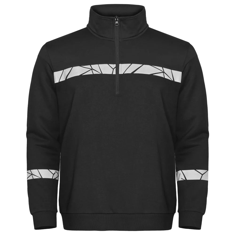 Projob 7102 Sweater Halve Ritssluiting Zwart Zwart