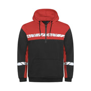 Projob 7104 Hoodie Met Halve Ritssluiting Zwart Rood