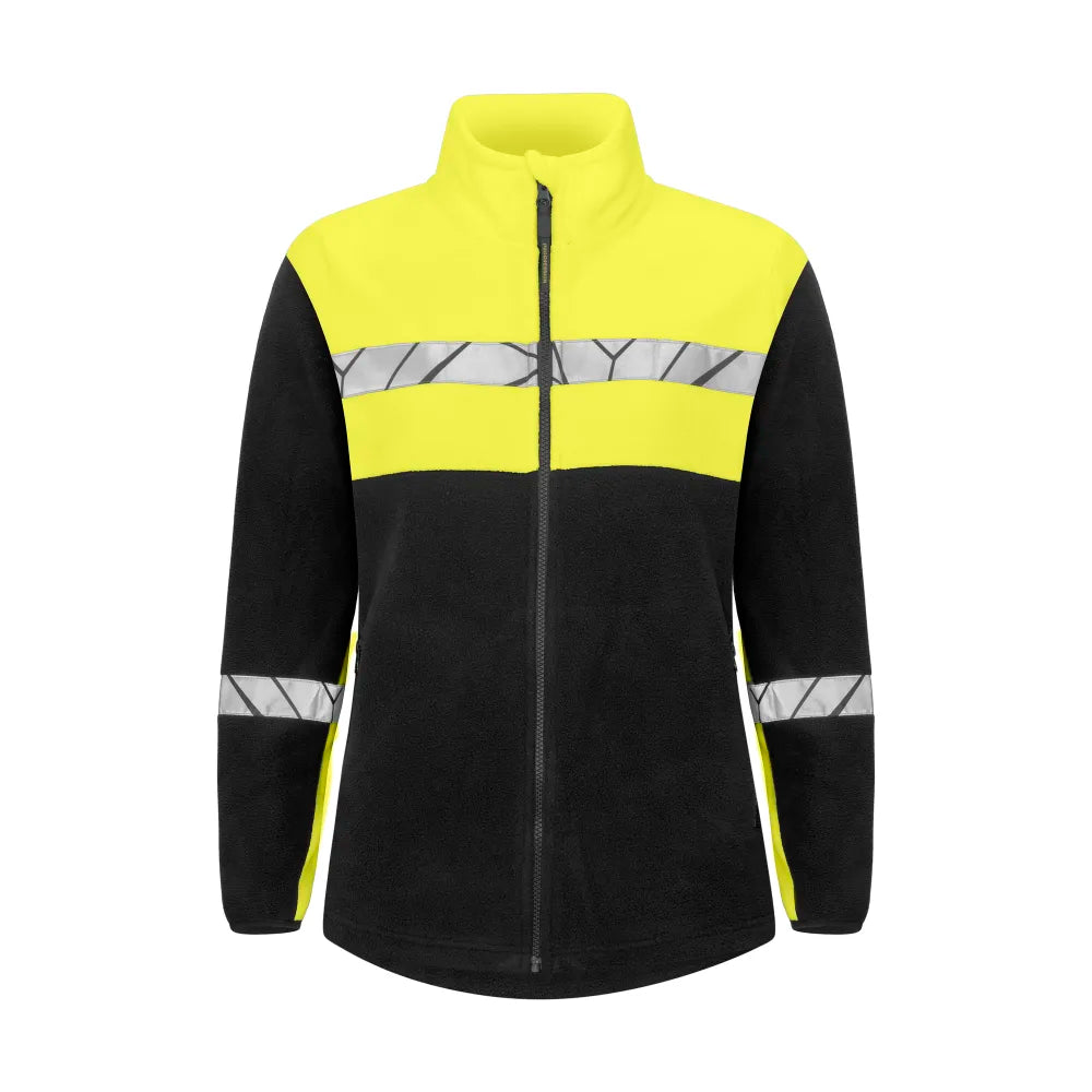 Projob 7301 Fleece Dames Zwart Geel