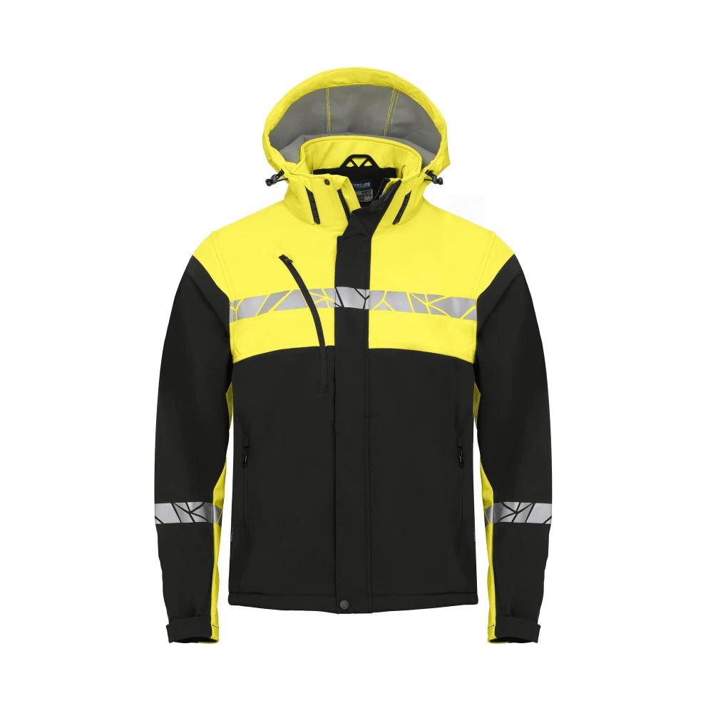 Projob 7400 Softshell Zwart Geel