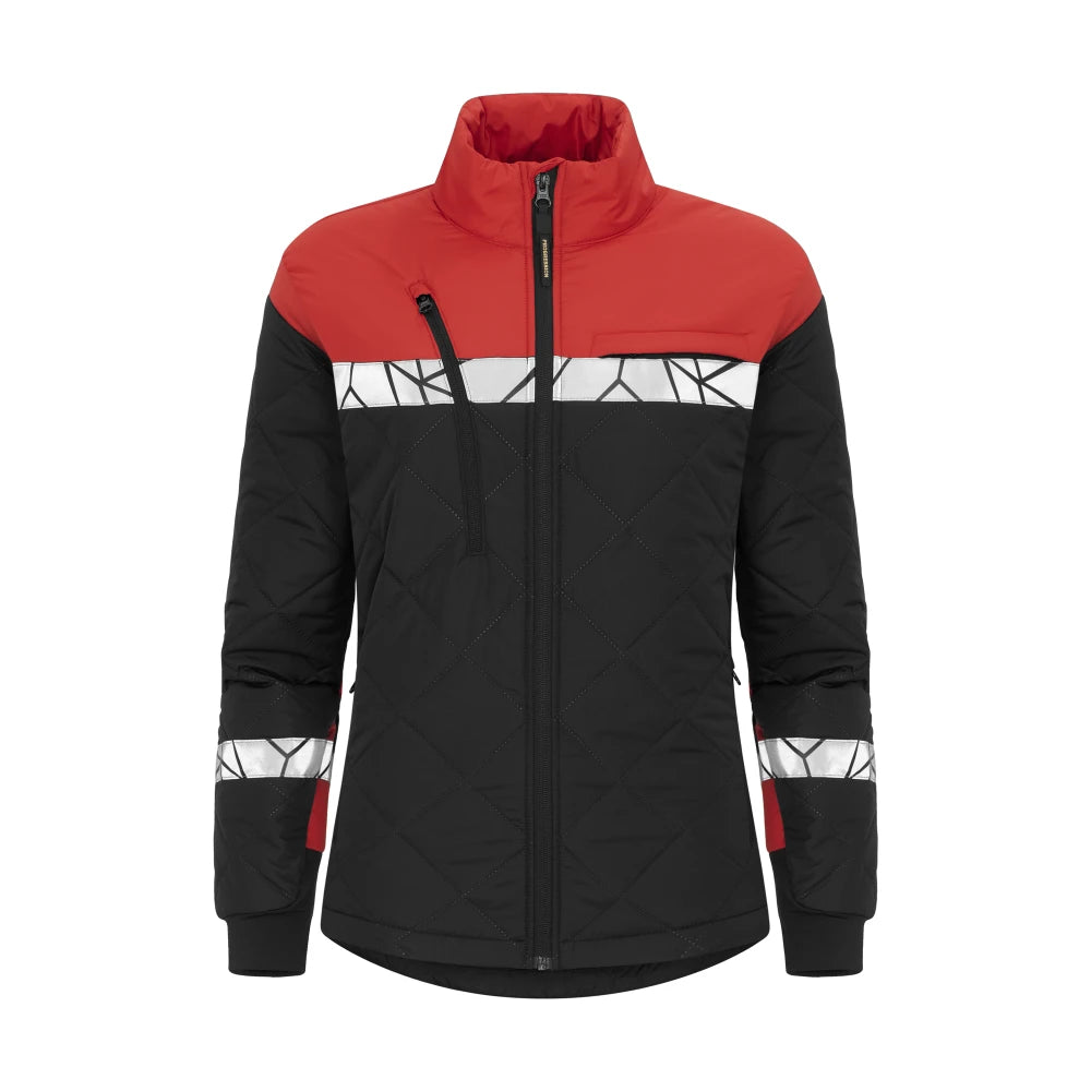 Projob 7421 Lichte Werkjas Dames Zwart Rood